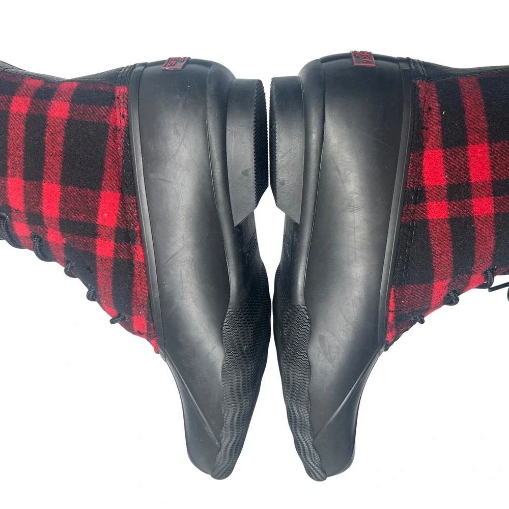 Sperry Saltwater Top-Sider Buffalo Plaid‎ Wool Duck Rain Winter Boot Mens 10.5